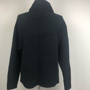 Aritzia Wilfred Wool Sweater Mock-Neck in Black S